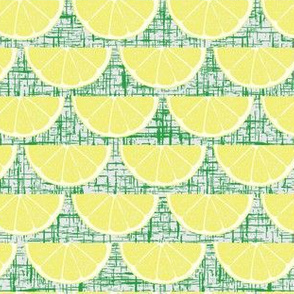 Quarter Slice Lemon Green Texture Background