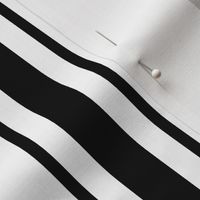 Black and White Mattress Ticking 2 inch Wide Bedding Stripes