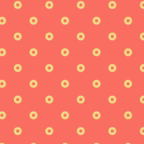 Polka Dots in Sunset and Jasmine