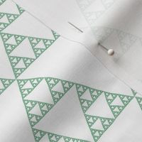 Sierpinski Triangle - green on white