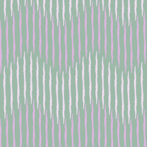 Rosemary Zigzag Stripes on Sage green
