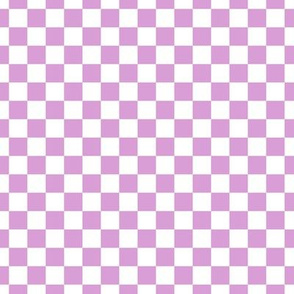 Checker Pattern - Lilac and White
