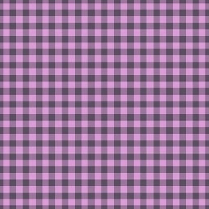 Small Gingham Pattern - Lilac and Somber Lilac