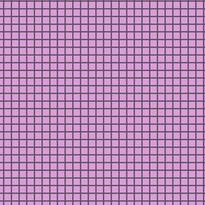 Small Grid Pattern - Lilac and Somber Lilac