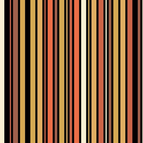 Retro Stripes - Black