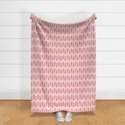 Hang On Clothespins Circus Style - Pink on White