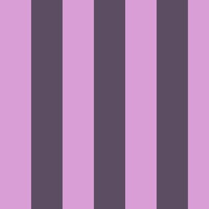 Large Vertical Awning Stripe Pattern - Lilac and Somber Lilac