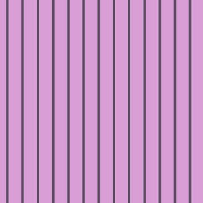 Vertical Pin Stripe Pattern - Lilac and Somber Lilac