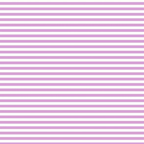 Small Horizontal Stripe Pattern - Lilac and White