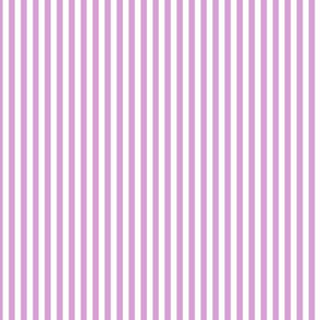 Small Vertical Stripe Pattern - Lilac and White