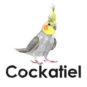 cockatiel  - 6" panel