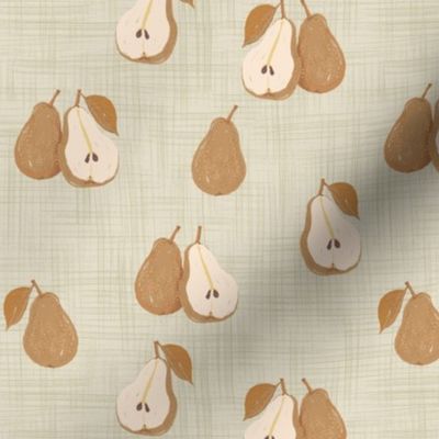 Care Pear Linen Fruit - Eggshell