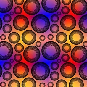 abstract circles bright