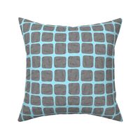 gray hessian squares on blue