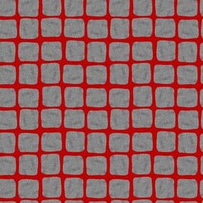 gray hessian squares on red