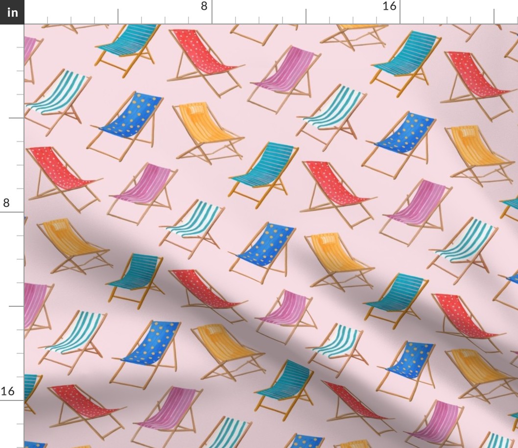 Beach Chairs Fabric | Spoonflower