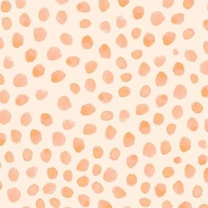 orange watercolor spots