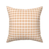 gingham peach