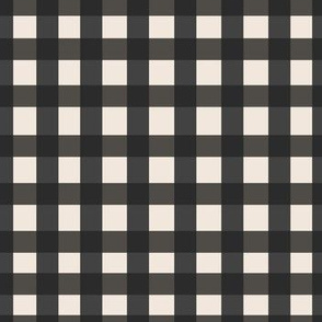 gingham black and white