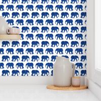 baby elephants - royal blue - C21