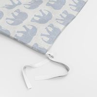 baby elephants - royal blue - C21