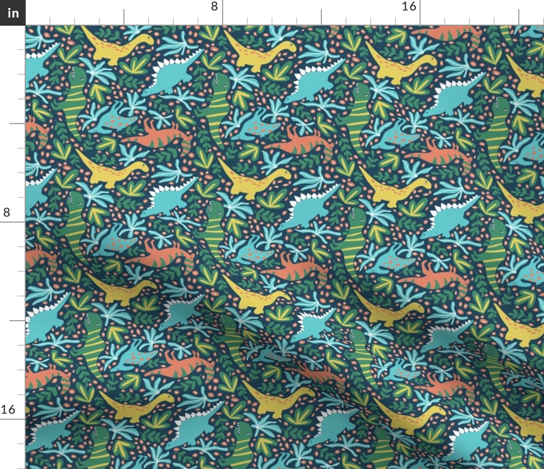 Bright Dino Pattern