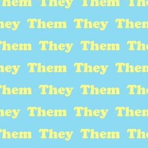 pronouns - they them - blue yellow