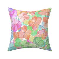 Pastel Hydrangea Blossom Rainbow | Large