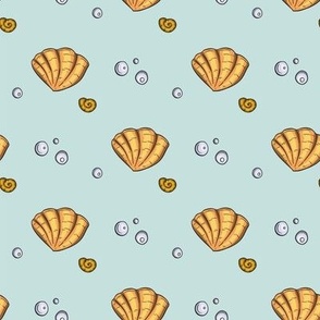  Summer sea shell cartoon design