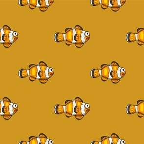 Small clownfish summer sea design