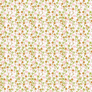 Shadow Floral Field Rose Green