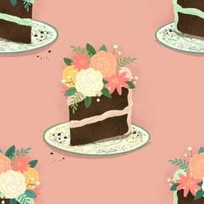 Floral Cake Slices