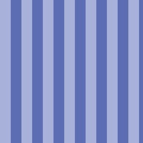 0.6" Stripes - Medium and Dark Blue