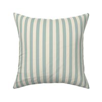 0.6" Stripes - Sage Green and Cream