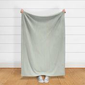 0.6" Stripes - Sage Green and Cream