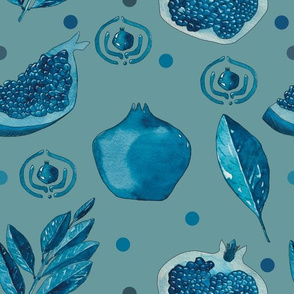 Blue pomegranate