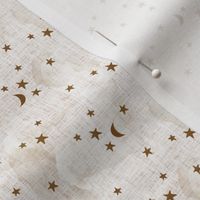 micro 19-16 stars and moons // sugar sand linen