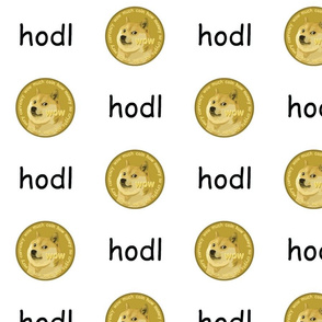 Dogecoin Hodl White - Large (DOGE Collection)
