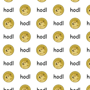 Dogecoin Hodl White - Smol (DOGE Collection)