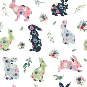 mix floral bunny 