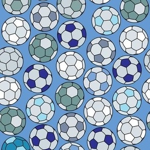 Soccer Balls Blue
