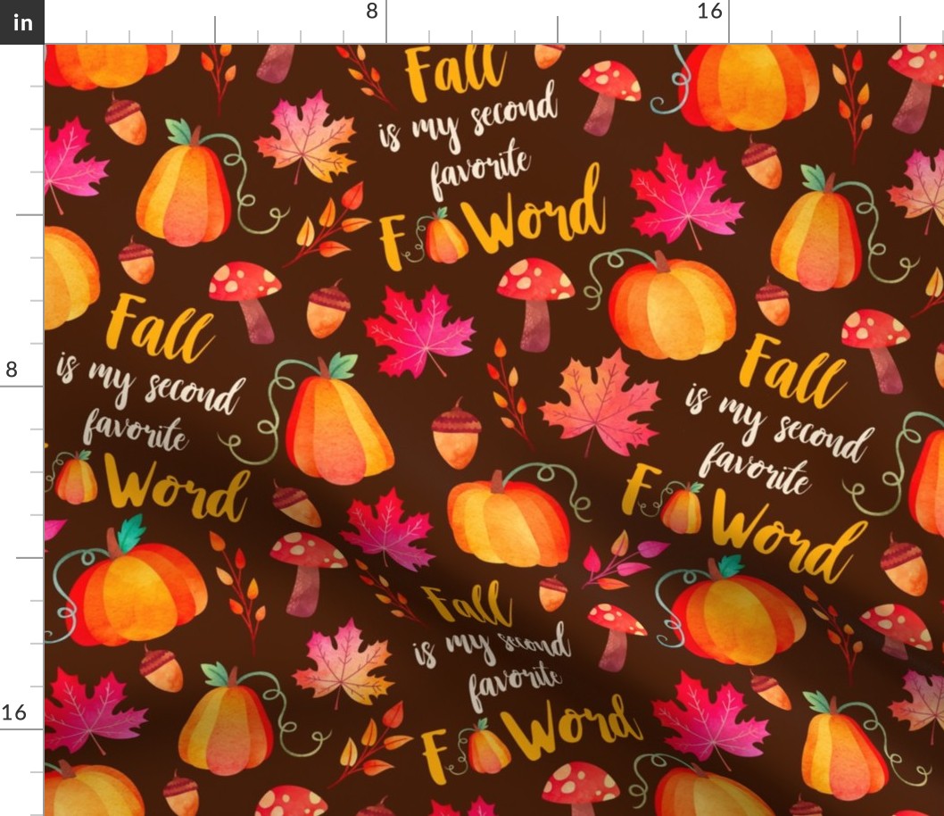 Large Scale Fall is My Second Favorite F Word on Brown