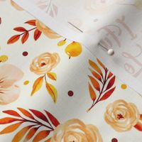 Medium Scale I Fucking Love Fall Sarcastic Sweary Floral on Ivory