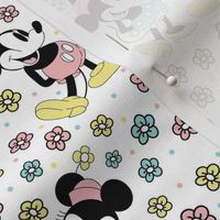 Bigger Scale Classic Mickey and Minnie Springtime Flowers