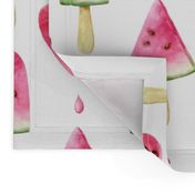 Large Scale Watermelon Popsicles on White