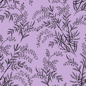 acacia pattern violet