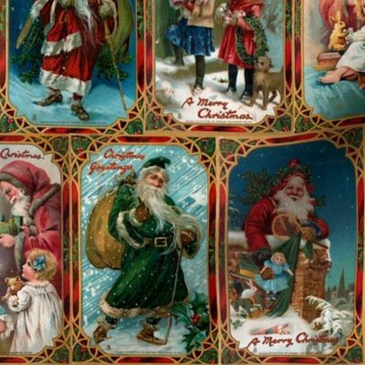 Vintage Christmas Card Collage