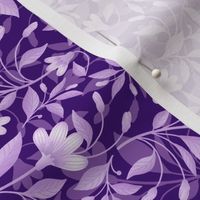   Purple Monochromatic Floral Pattern