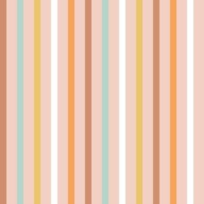 Sweet Multi Stripe - Blush, Medium Scale