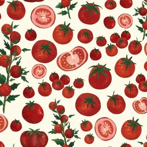 Tomato Garden -off white